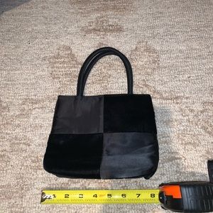 Small black evening bag